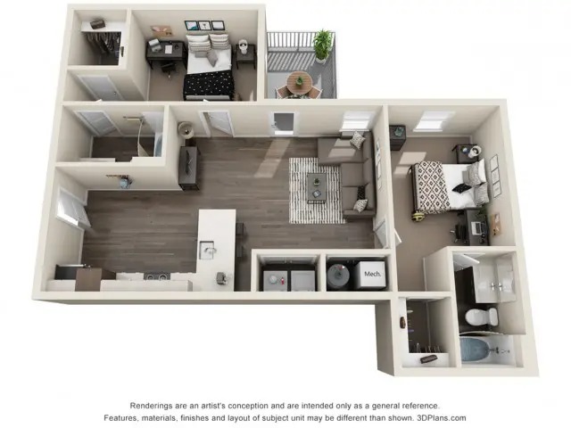 2x2 - Boxelder Floor plan