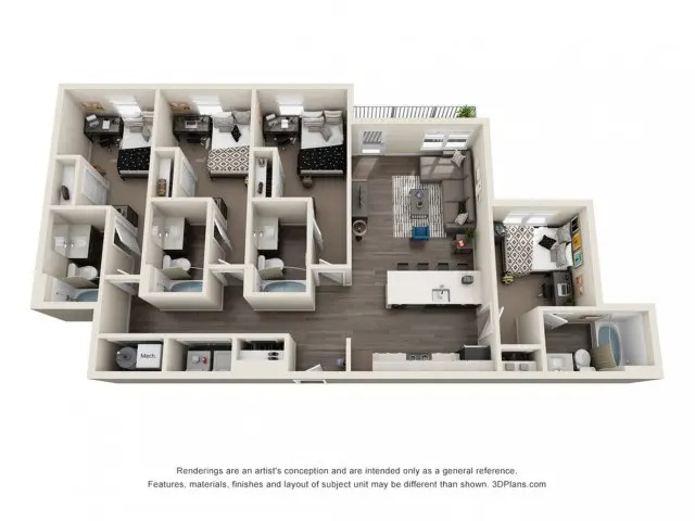 4x4 - Douglas Floor plan