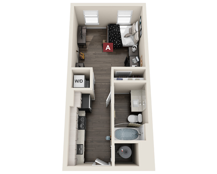Studio - Sycamore Floor plan
