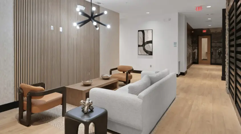 resident clubhouse with lounge seating